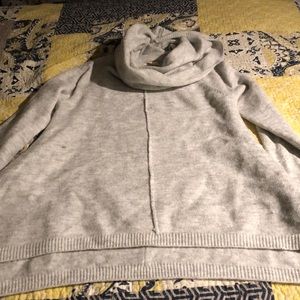 Grey Cowl Neck Sweater